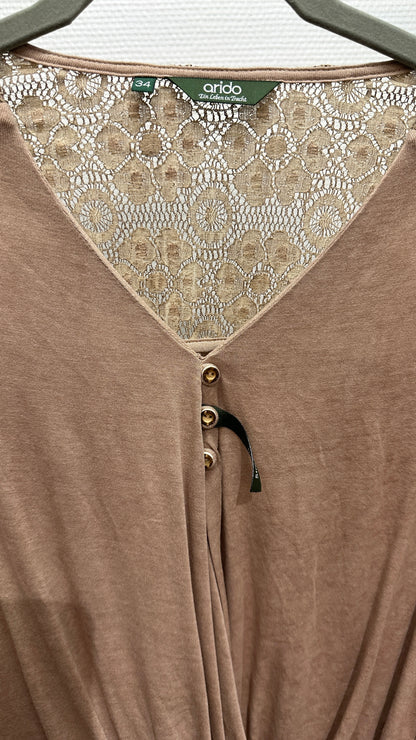 Shirt mit Spitze Arido beige