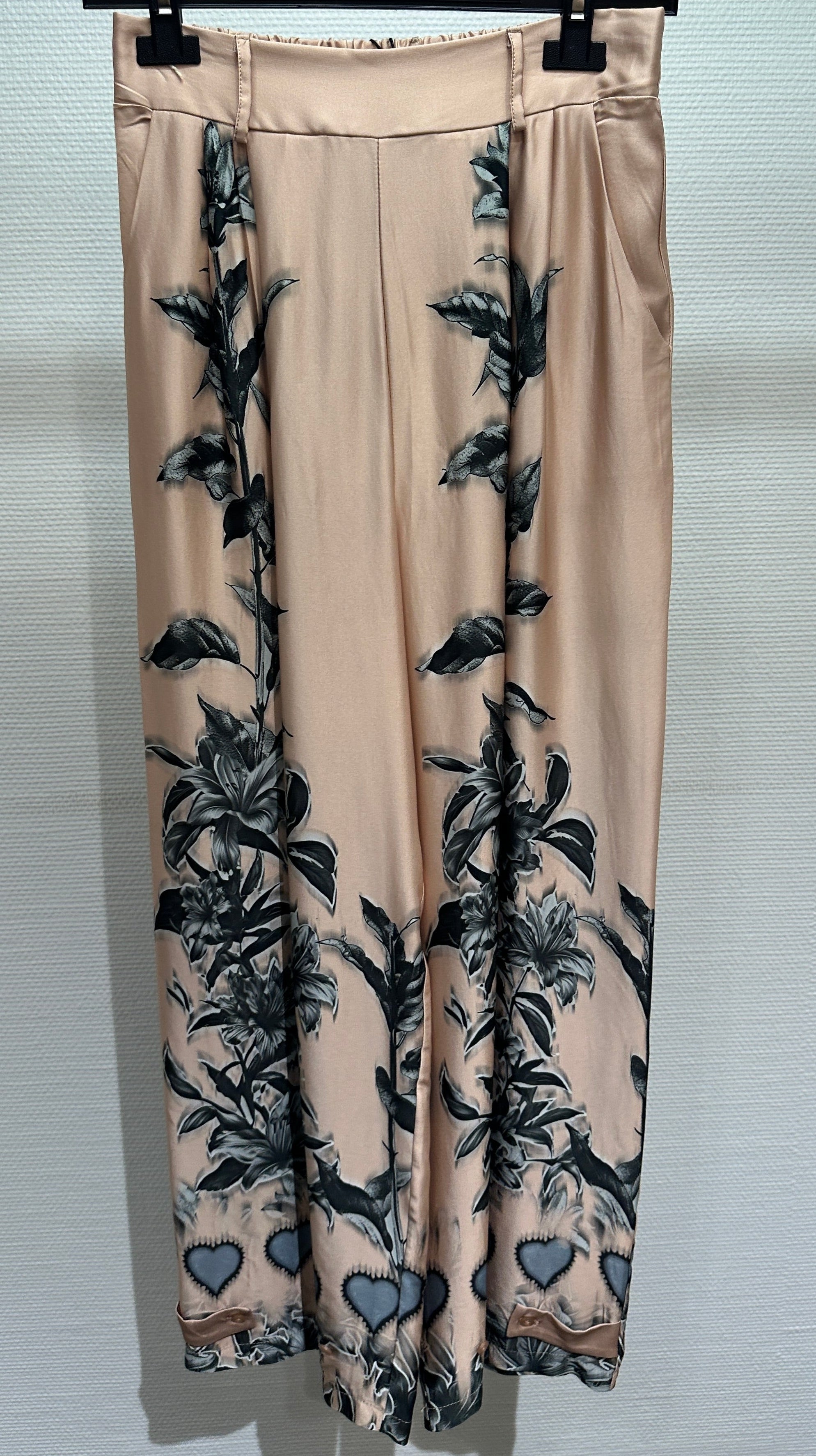 Hose Miss Goodlife schwarz/beige