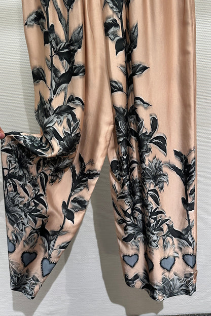 Hose Miss Goodlife schwarz/beige