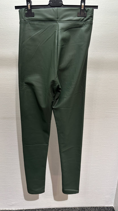 Leggings Lederoptik dunkelgrün