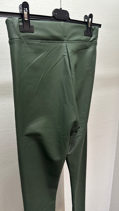 Leggings Lederoptik dunkelgrün