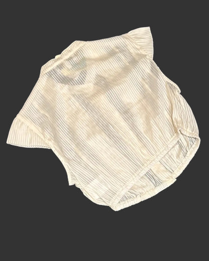 Dirndlbluse Turi Landhaus Juliett hochgeschlossen Champagner