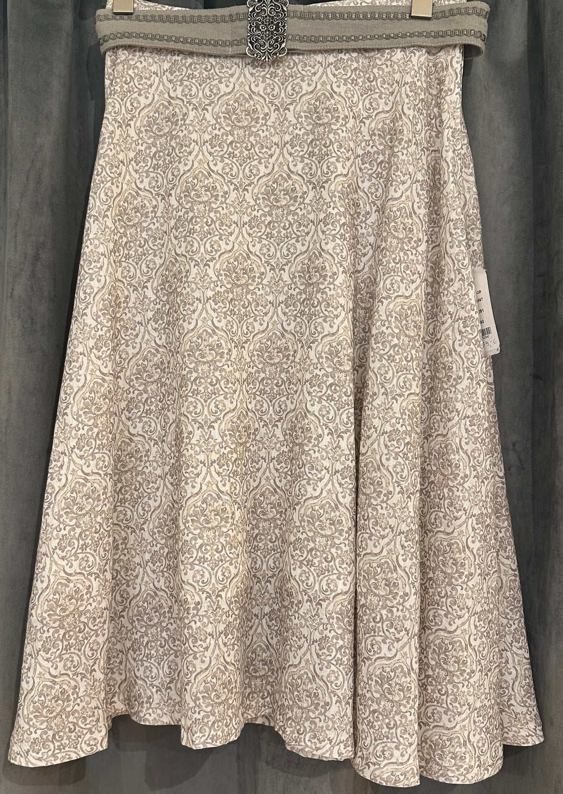 Damen Rock Kaiserjäger Hailey Leinen taupe 75cm