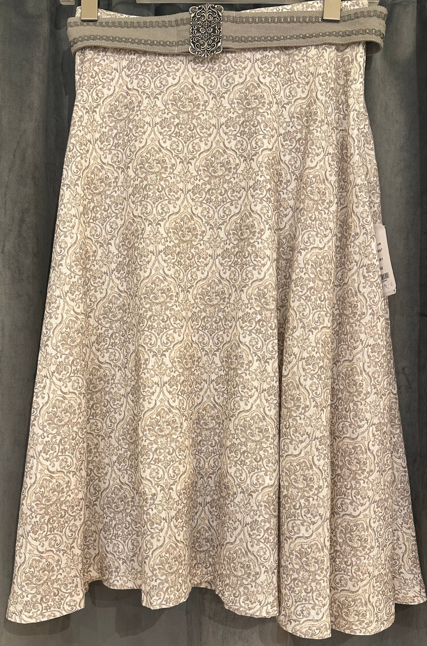 Damen Rock Kaiserjäger Hailey Leinen taupe 75cm