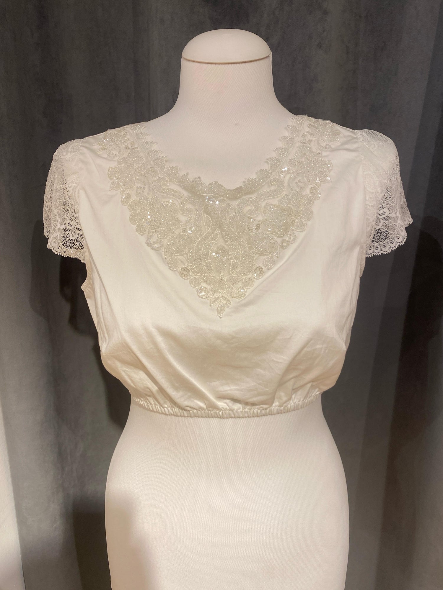 Dirndlbluse Krüger Collection Perlen