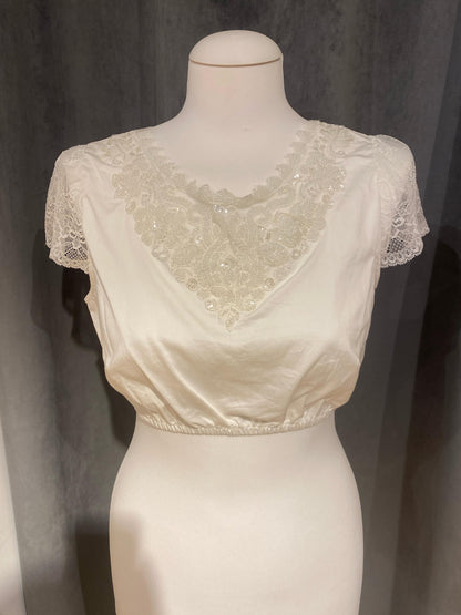 Dirndlbluse Krüger Collection Perlen