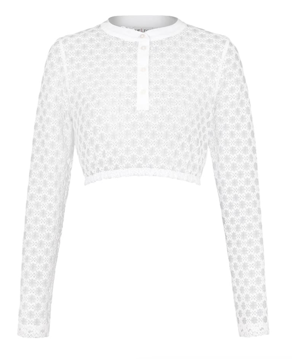 Dirndlbluse Monja Melega weiß