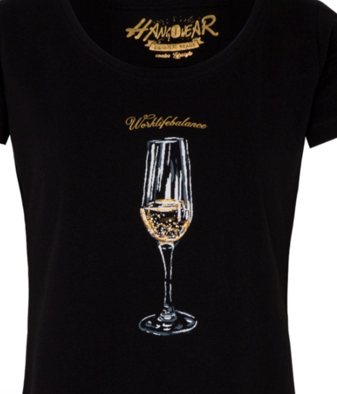 Tshirt Hangowear Worklifebalance schwarz