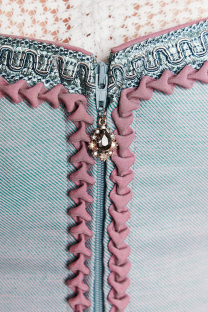Dirndl Krüger türkis 70cm