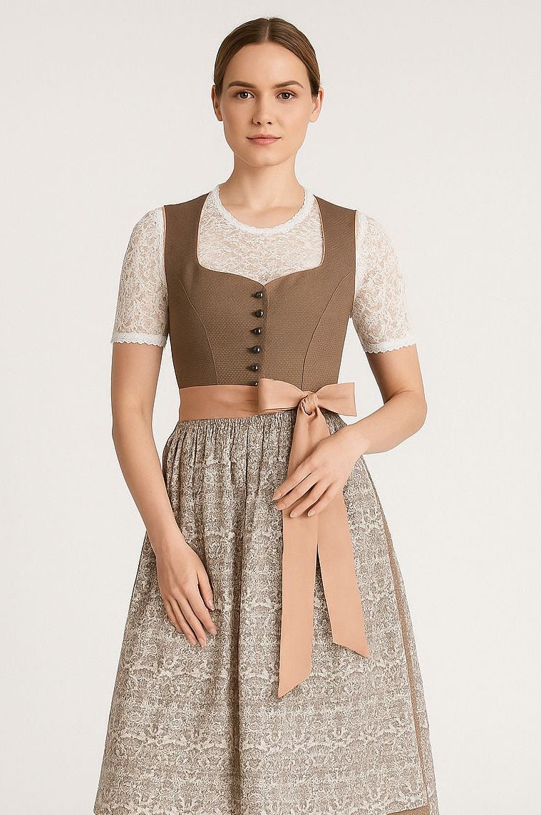 Dirndl Krüger Collection Sybille oliv 60cm