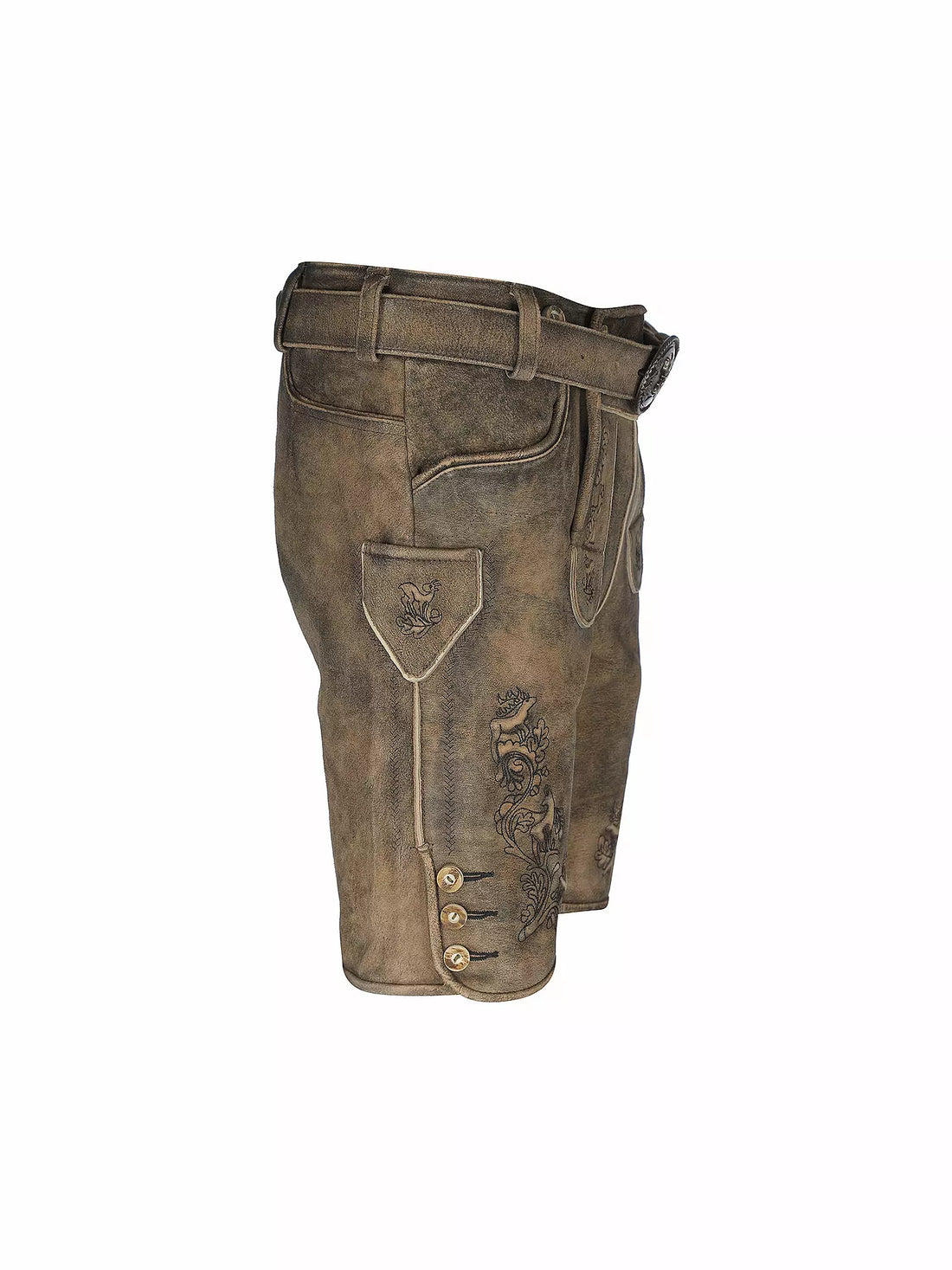 Lederhose G´Weih &amp; Silk Julian Rauchgold/schwarz