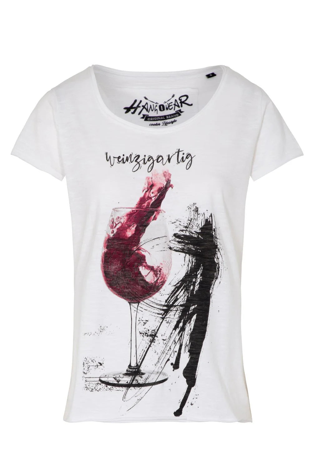 Tshirt Hangowear Weinzigartig weiß