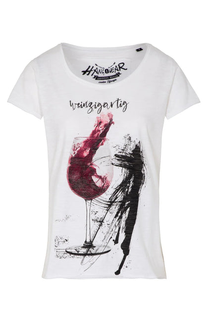 Tshirt Hangowear Weinzigartig weiß